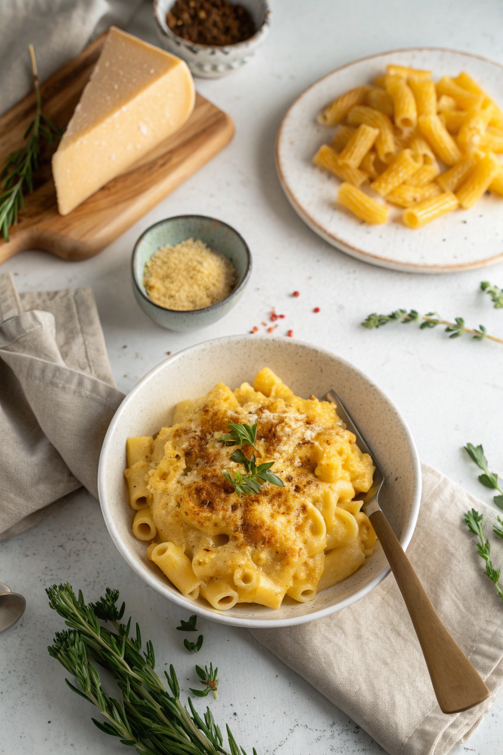Macaroni and Cheese serving photo