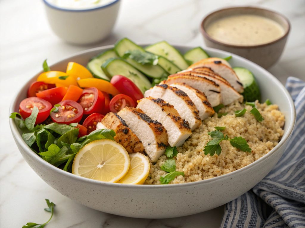 Grilled Chicken & Veggie Power Bowl with Creamy Tahini Recipe